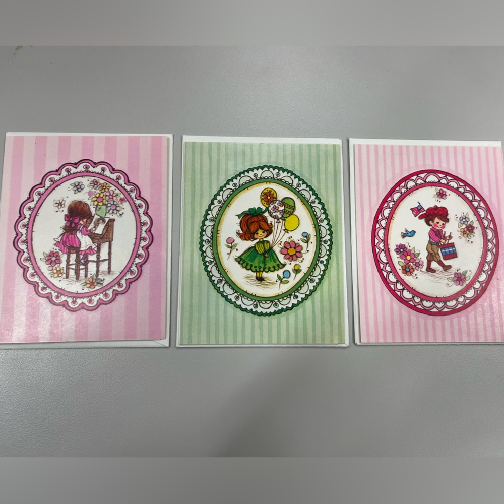 Vintage Style Greeting Cards Set